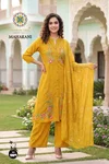 Maharani Vol 1 By Passion Tree Roman Silk Kurti With Bottom Dupatta